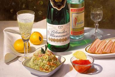 «Советское шампанское», дефицитный «оливье» и километровые очереди: как в СССР готовились к Новому году [фото]