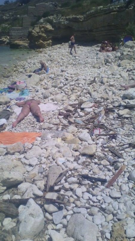 Лицо одного севастопольского дикого пляжа: «мусор, шашлык, пивас и другое»!