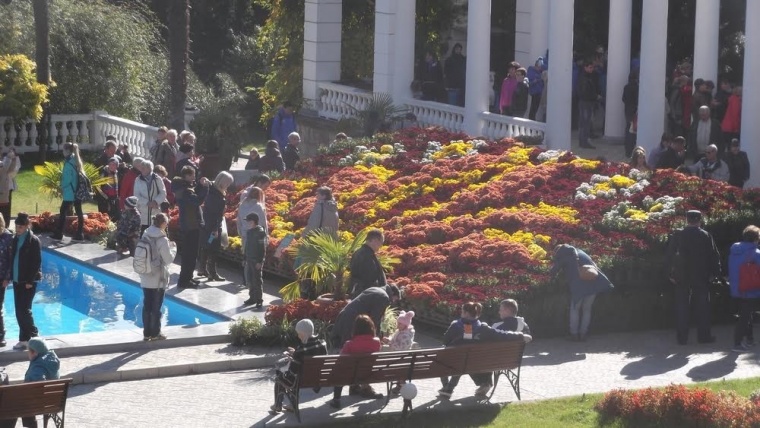 Фотофакт: в Никитском ботаническом саду открылся Бал хризантем
