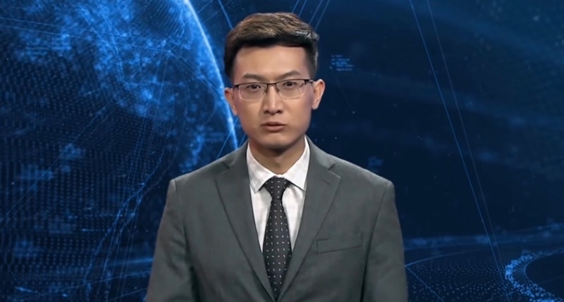 На китайском телевидении представили первых ведущих-роботов