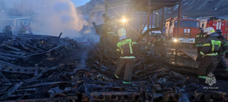 Увеличилось число погибших при пожаре в строительном модуле под Севастополем