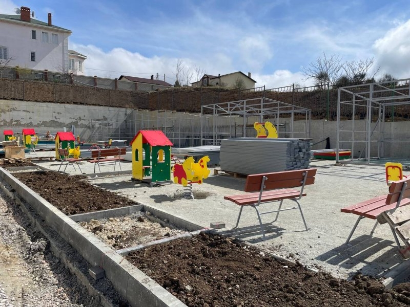 На 86% готов строящийся детский сад на улице Горпищенко в Севастополе
