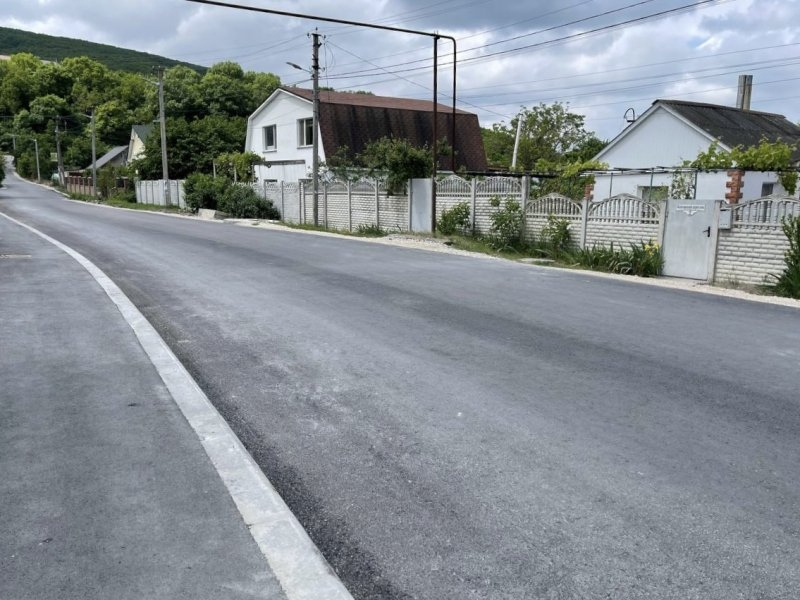 Ремонт дорог завершили в селе Терновка в Севастополе