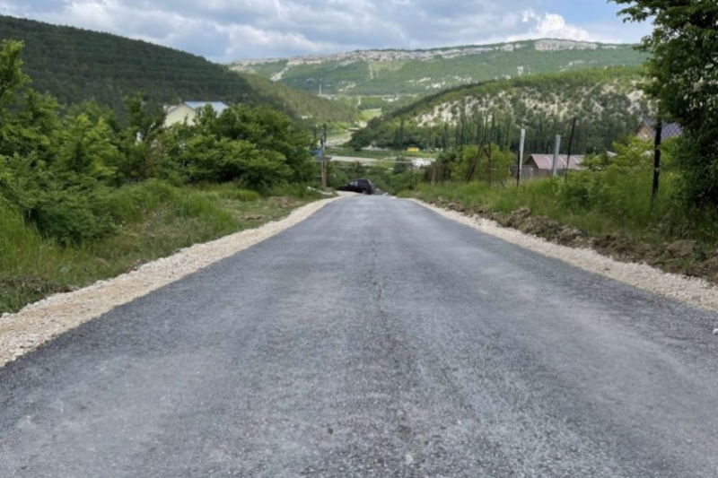 Ремонт дорог завершили в селе Терновка в Севастополе
