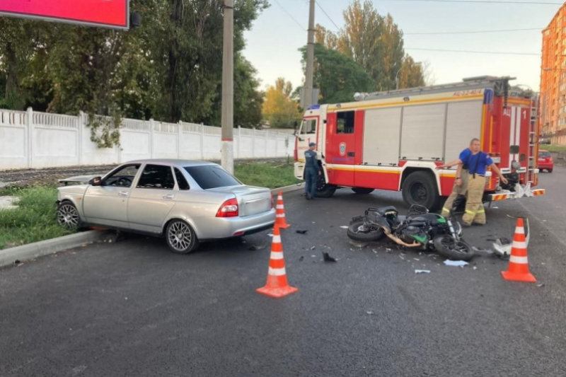 50-летний мотоциклист получил травмы при столкновении с авто в Севастополе
