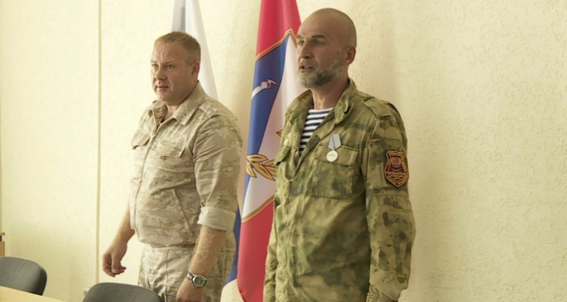 Медалью "За отвагу" наградили севастопольского добровольца